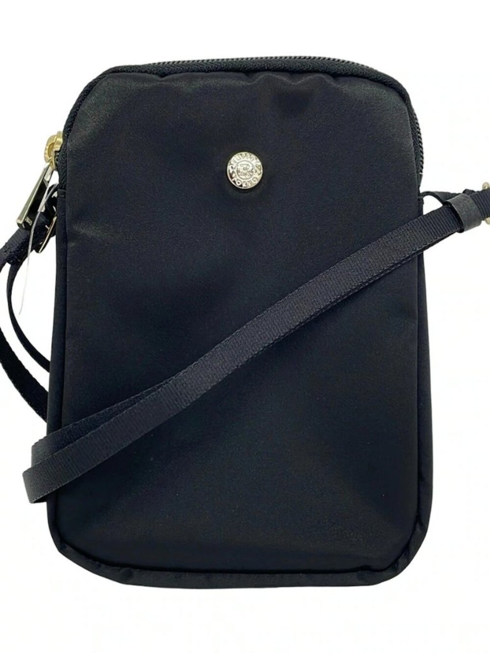 russet Black Nylon Shoulder Bag